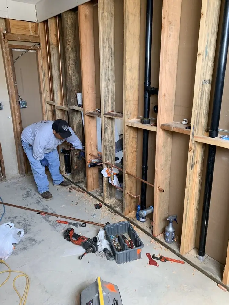 Commercial rough-in plumbing for Water Heater Replacement in Rainbow Hills